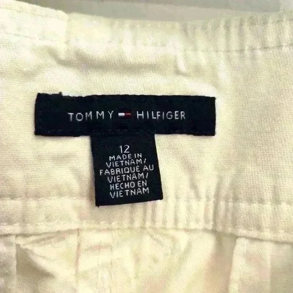 Tommy Hilfiger White Capri Pants, Size 12 - Picture 2 of 3